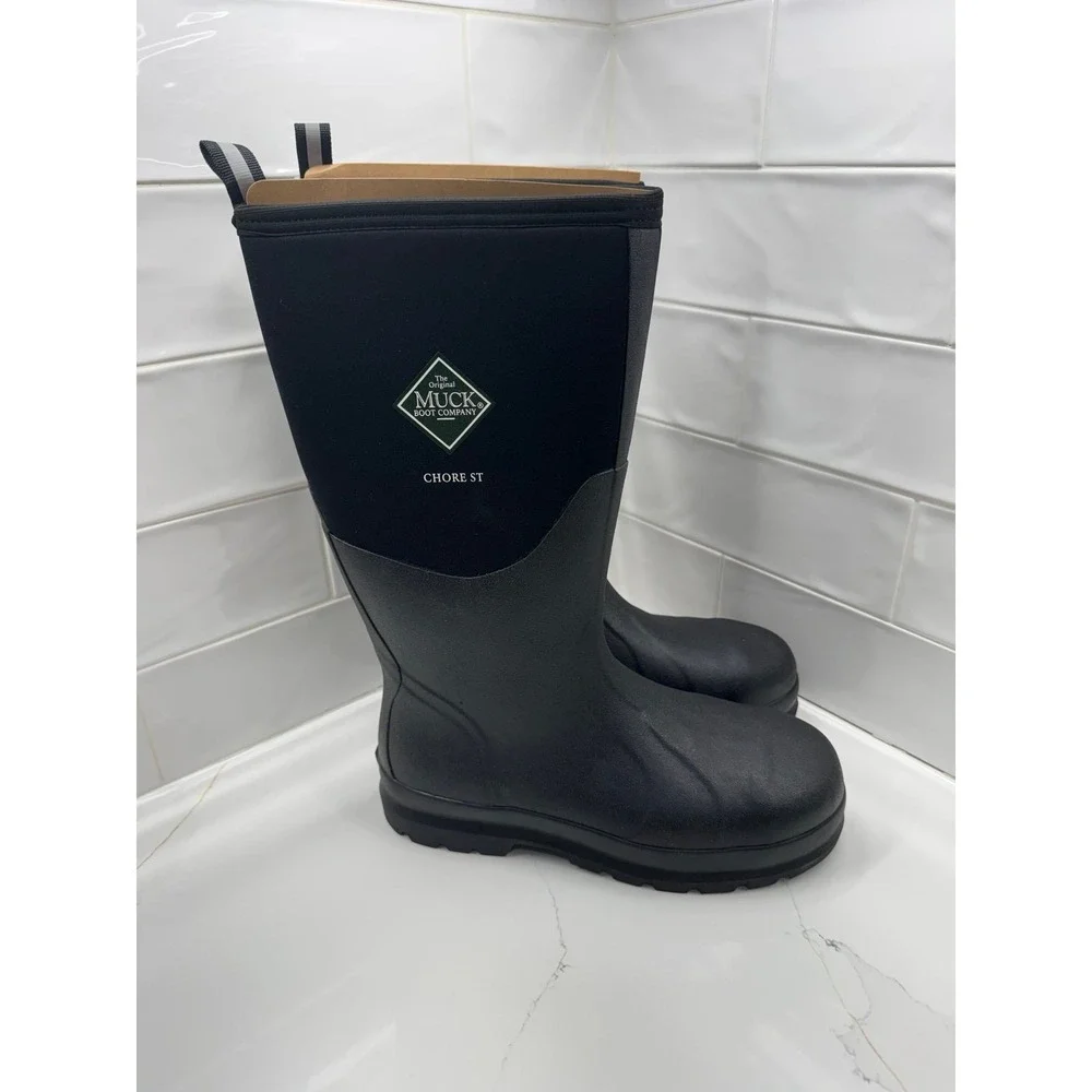 Muck Boots men's Chore Classic tall Waterproof‎ Rubber Boots steel toe men's 11